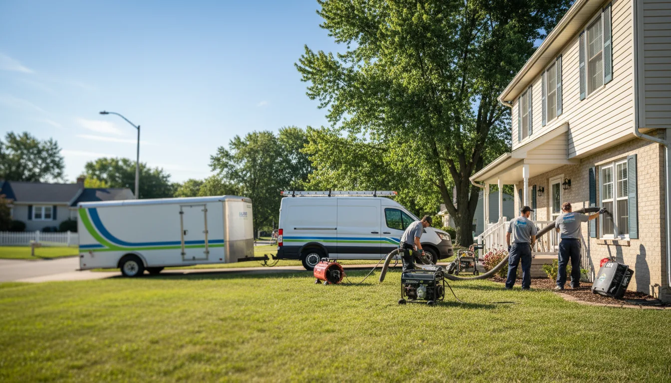 Flooded Basement Restoration And Cleanup With Repair in Maxwell, IN near me